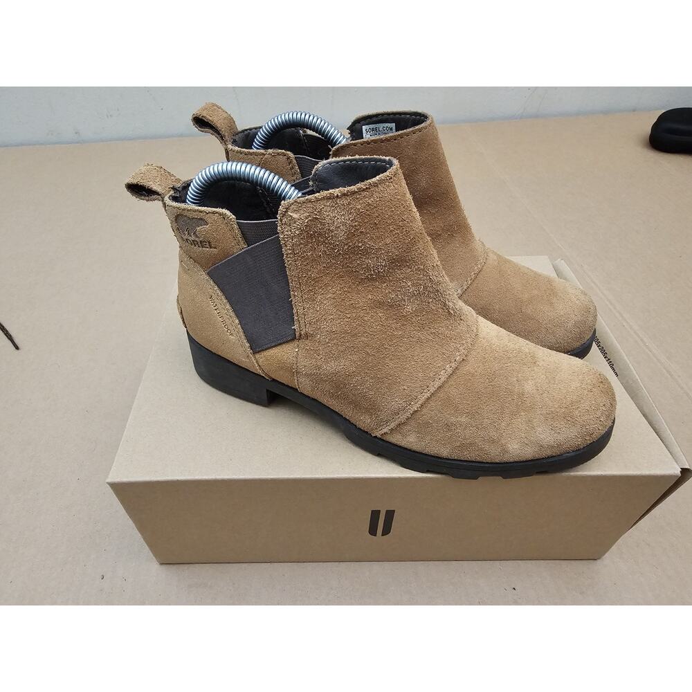 Sorel Emelie Chelsea Major Tan Women's Ankle Boots Size 5 - Picture 7 of 12